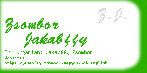 zsombor jakabffy business card